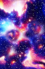 抽象唯美星空装饰画