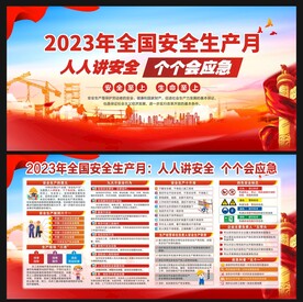 2023年安全生产月展板