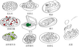 菜系简笔画
