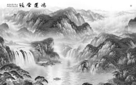 新传 灰色新装饰画 TIF分层