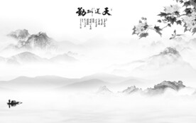 电视 灰色客厅山水 TIf分层