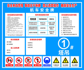 航车安全牌