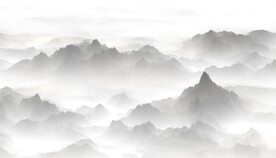 水墨山