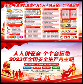 展板 2023安全生产月