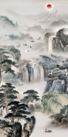 新中式山水装饰画