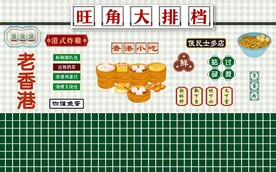 港式茶餐厅背景墙