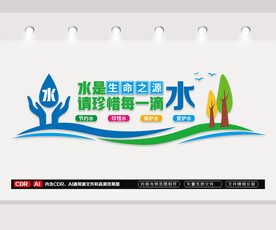 节约用水文化墙