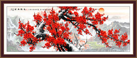 梅花客厅画 梅花装饰画