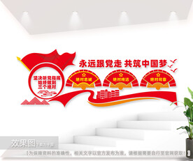 三个绝对文化墙图片