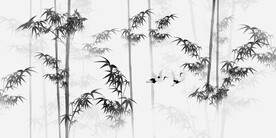 竹子背景墙