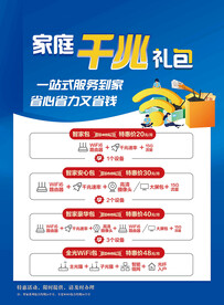 家庭千兆礼包宣传单页