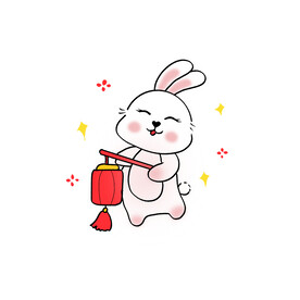 可爱小兔子插画