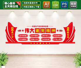 伟大建党精神文化墙