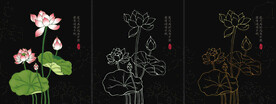 矢量荷花