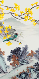 别墅 中式高端玄关 tif分层