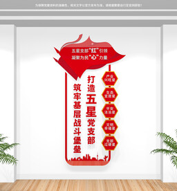 五星党支部文化墙