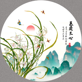 国画兰花