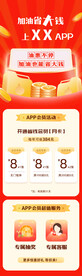 汽车加油活动页面加油软件海报