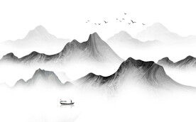 水墨山水画