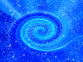 唯美蓝色旋涡星空