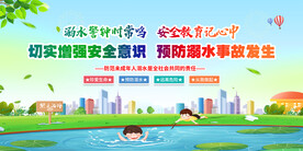 预防溺水安全事故 防溺水宣传栏