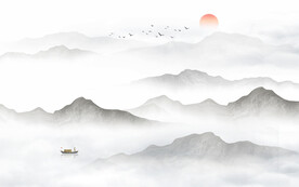 中式山水画