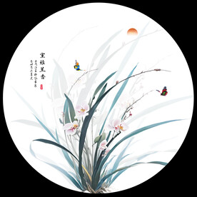 国画兰花