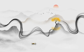 新中式水墨画