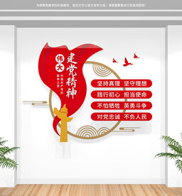 伟大建党精神文化墙