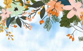 花草背景 