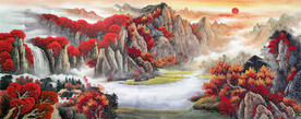 鸿运当头国画