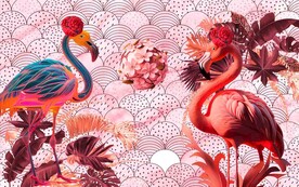 网红直播间背景墙 
