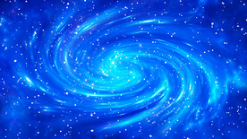蓝色星空装饰画