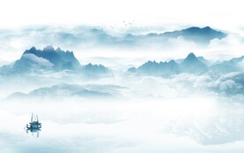客厅 新传背景山水 tiF分层