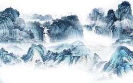 新款 新传背景山水 tiF分层