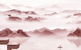 高档 中式山水新图 tIf分层