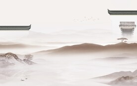现代 中式山水新图 tIf分层