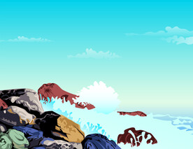 海边风景插画