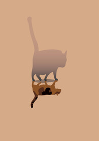 小猫卡通插画