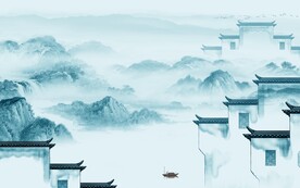 高档 简约最新山水 TiF分层