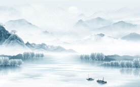 高端 简约最新山水 TiF分层