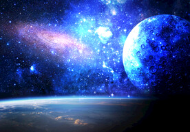 蓝色星球背景