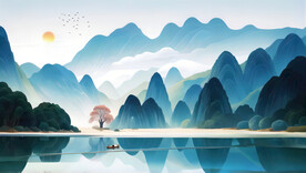 中国风山水