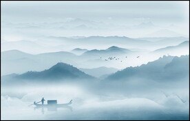 水墨画山水