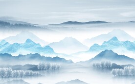 高档 高清背景山水 tiF分层