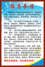 公司服务承诺宣传模板