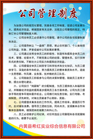 公司管理制度摸板