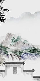 高端 新中式玄关画 TiF分层