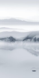 蓝色 山水最新玄关 tiF分层