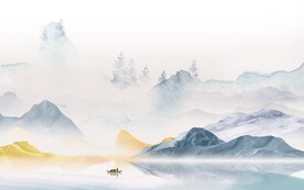 电视 现代中式山水 Tif分层